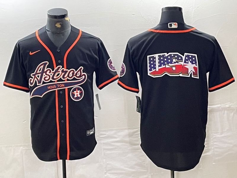 Men Houston Astros Blank Black Jointly 2024 Nike MLB Jersey style 12->houston astros->MLB Jersey